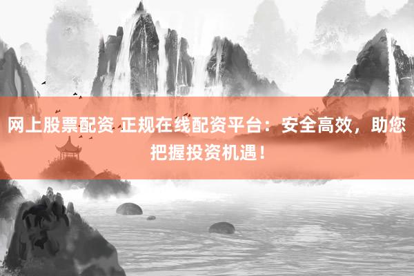 网上股票配资 正规在线配资平台：安全高效，助您把握投资机遇！