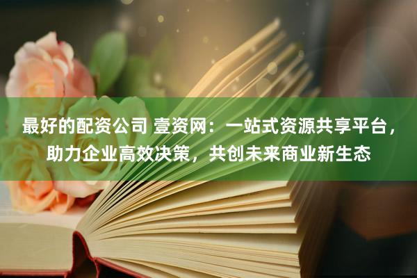 最好的配资公司 壹资网：一站式资源共享平台，助力企业高效决策，共创未来商业新生态