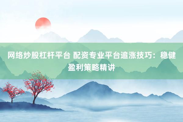 网络炒股杠杆平台 配资专业平台追涨技巧：稳健盈利策略精讲