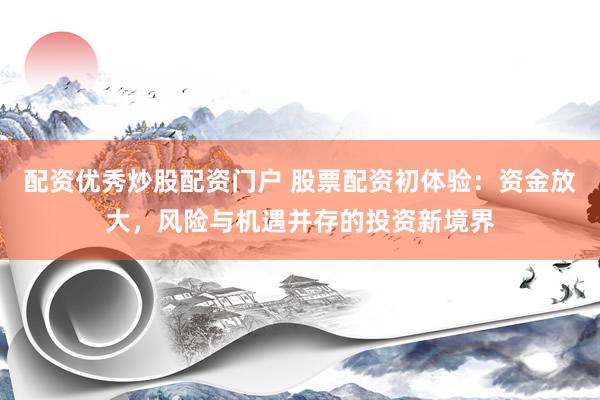 配资优秀炒股配资门户 股票配资初体验：资金放大，风险与机遇并存的投资新境界
