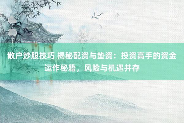 散户炒股技巧 揭秘配资与垫资：投资高手的资金运作秘籍，风险与机遇并存